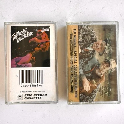 Ted Nugent Cassette Tape Set, Great White Buffalo & Double Live Gonzo, w/inserts Foto 1 de 3