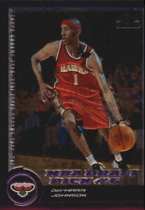 2000-01 Topps Chrome Atlanta Hawks Basketball Card #156 DerMarr Johnson Rookie