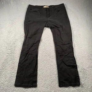 Kardashian Kollection Jeans Womens 34x26 The Kim Straight Leg Black Cotton Blend - Picture 1 of 11