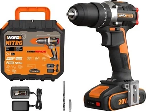 WORX Powershare Trapano a percussione senza fili 20V 55Nm x1 2.0Ah batteria WX355.1 - Foto 1 di 3