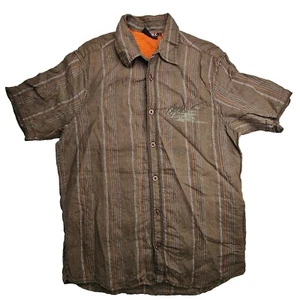 O’Neill Men's Button Up Shirt Size Large - Short Sleeve Collared Casual Surf Y2K - Foto 1 di 11