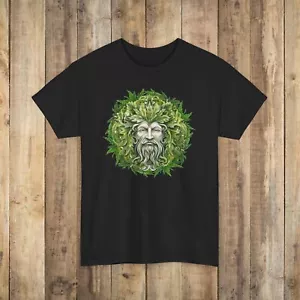 Camiseta Green Man Greenman Cannabis Pagana Celta Stoner - Imagen 1 de 33