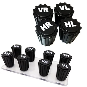 Car Valve Caps, Bicycle Wheel Marker Set, Tyre Valve Caps with Seal - Picture 1 of 8
