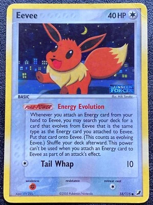 Eevee 55/115 - EX Unseen Forces (2005) Vintage Reverse Holo - MP - Image 1 of 4