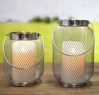 Set Of 2 Candle Holder Lantern Mesh Metal Home Decor Homewares Gift New