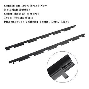 Front Left+Right Weatherstrips For Chevrolet C1500 GMC C2500 1988-2000 - Picture 1 of 14