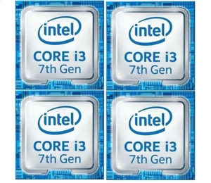 Intel Core i3 7th Gen Sticker Decal Badge Label Emblem CPU Laptops PCs QTY 1 - Picture 1 of 4