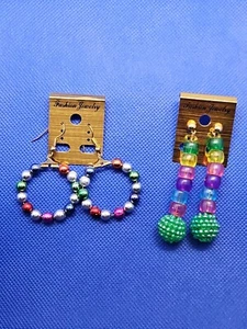 Beautiful Handmade 2 Pack Earrings - Picture 1 of 3