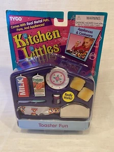 NEW Vintage 1995 Kitchen Littles Toaster Fun Tyco Orig San Francisco Toymakers - Picture 1 of 9