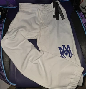 AMIRI Kids White MA Core Sweatpants Sweats Size 8Y - Picture 1 of 1