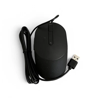 Dell Laser Wired Mouse MS3220 with Forward & Back Navigation Buttons, Black - Image 1 of 4