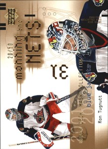 2001-02 (BLUE JACKETS) UD Mask Collection Gold #109 Ron Tugnutt /50