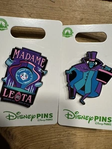 Disney Parks 2 Pin Lot Haunted Mansion Madam Leota Hutschachtel Geist neuwertig Halloween - Bild 1 von 2