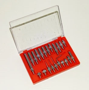 Machinist Dial Indicator Point Set, 22-pc tip kit, measuring tools, 4-48 threads - Picture 1 of 1