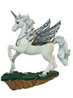 Unicorn Figurine Pegasus Hamilton Collection Jeweled Reflections Diamond Delight