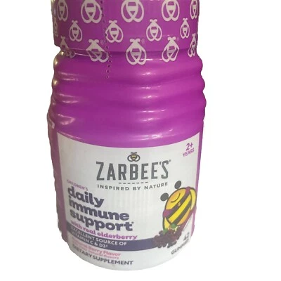 Zarbee's - Apoyo inmunológico diario para niños - Gomitas Real Elderberry 42 Foto 1 de 4