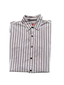 Isaia Napoli Striped Button Up Dress Shirt Size 16/41 NWOT - Picture 1 of 5