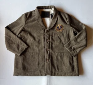 Levis Jacket Men Extra Large Jasper Club Coat Polyester Wool Sherpa Lining - Picture 1 of 15