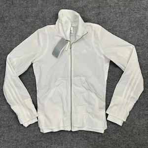adidas Women’s Woven Jacket Vintage Y2k Full-Zip White XS NWT - Picture 1 of 12