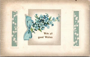 With All Good Wishes Greetings Postcard OH to Pa 1913 Posted - Picture 1 of 2