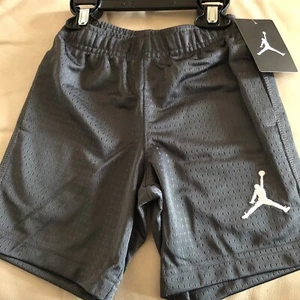 *New* Jordan Jumpman Dark Grey Mesh Shorts With Pockets Kids Size 4 (859922-176) - Picture 1 of 3