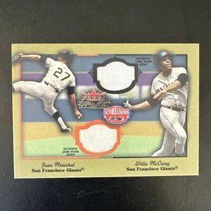 2002 Fleer Greats WILLIE MCCOVEY / Marichal Relic Card San Francisco Giants HOF - Picture 1 of 2