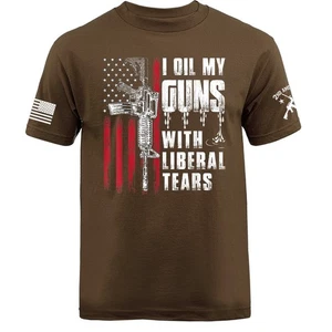 T-Shirt Tears of Liberal 2nd Amendment Veteran Military Patriotic US Flag - Bild 1 von 17