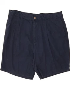 CHAPS RALPH LAUREN Mens Pegged Chino Shorts W42 2XL Navy Blue Cotton CU16 - Picture 1 of 3