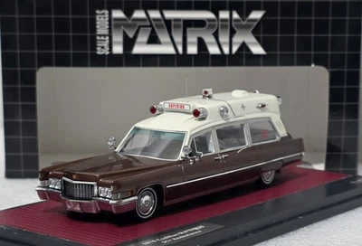 Ambulancia Cadillac Superior 51 1970 marrón 1:43 Matrix MX20301-193 ¡SÚPER RARA!! Foto 1 de 4