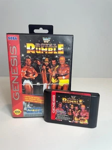 WWF Royal Rumble Sega Genesis gioco con custodia e hangtab testato funzionante - Foto 1 di 10