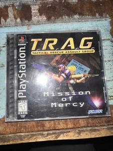 De colección T.R.A.G Mission of Mercy Sony PlayStation 1 PS1 Juego Completo Probado Sol - Imagen 1 de 5