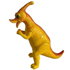 Greenbrier International Dinosaur Toy Parasaurolophus Figure Soft Plastic Yellow - Picture 1 of 9