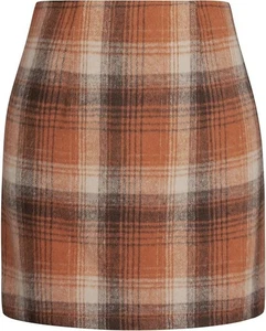 *Neu mit Etikett* Kate Kasin 2025 karierter Bleistift-/Minirock für Damen ~ Größe 12 ~ orange - Bild 1 von 4