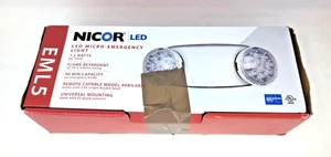 Brand New NICOR Lighting EML5-10-UNV-WH-R LED Emergency Lighting 1.2 watts - Picture 1 of 4