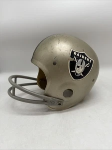 LA OAKLAND RAIDERS 70s 80s NFL Rawlings Medium Football Helmet Vintage RARE - Picture 1 of 12