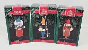 Hallmark North Pole Nutcrackers Lot 1992 Frieda Franz Otto Ornaments NIB Boxes  - Picture 1 of 21
