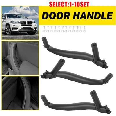 Fits BMW X6 F16 2015-2019 X5 F15 Interior Door Pull Handle Trim 3PCS Black 3-30X - Image 1 of 4