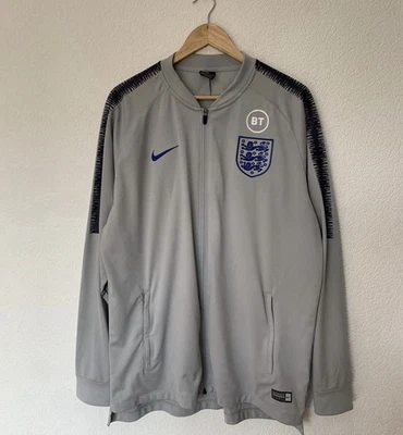 Nike England Grey Zip Sweatshirt Training Mens Soccer Football Xlarge - Image 1 of 4