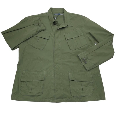 $228 Polo Ralph Lauren Verde Ripstop Utility Sobrecamisa Chaqueta Para Hombres Talla 2XL Foto 1 de 4