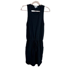 SUNDRY for Evereve womens size 1 (S) black sleeveless tie waist cotton dress - Picture 1 of 4
