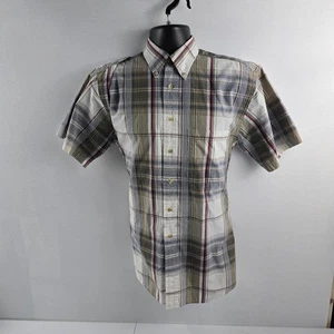 Pendleton short sleeve button down shirt s mens plaid 4235 - Picture 1 of 8