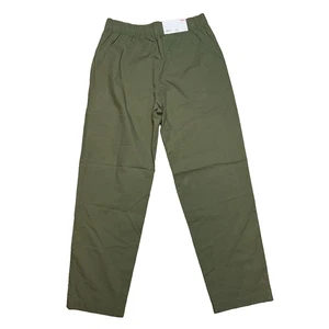 Pantalones Uniqlo Para Mujer XS Verde Oliva Algodón Relajado Tobillo Informal Cordón Nuevos - Imagen 1 de 6