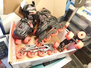 American Skate Co. Roller Derby Adjustable 2in1 Quad & Inline Skate Set - Bild 1 von 12