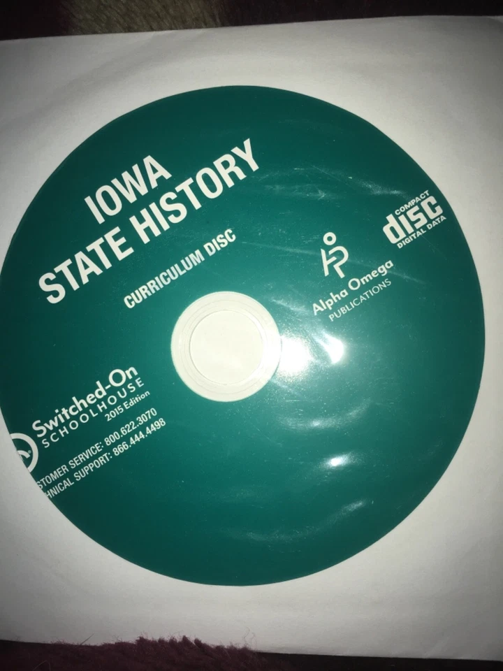 Switched on Schoolhouse, Iowa State History elective, MS/HS free ship, AOP SOS - Image 1 of 1