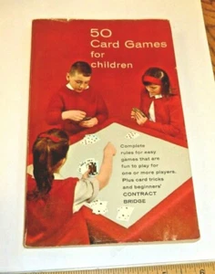 1933 Vintage Book 50 CARD GAMES FOR CHILDREN by Veron Quinn / Pocket Size - Picture 1 of 1