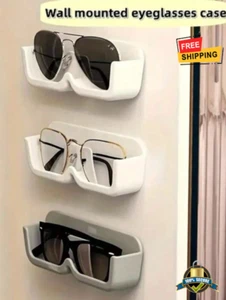 1 pc Wall-Mounted Eyeglass Storage Rack - Sunglasses & Glasses Display Holder - Picture 1 of 16