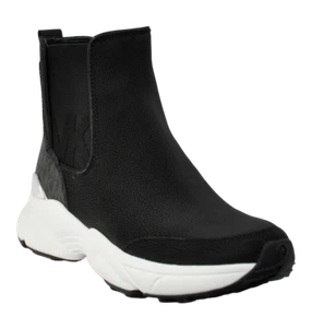 Michael Kors Katrina Leather Bootie Boot Sneaker Brown/Black $229 Nib - Picture 1 of 17