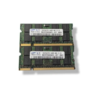 4GB (2X 2GB) SAMSUNG PC2-6400S DDR2 LAPTOP SODIMM MEMORY RAM (4288) - Bild 1 von 1