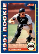 1991 Score Rookies Steve Decker #12 San Francisco Giants