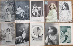 Children 1903 French Fantasy Postcard Group of Ten, Undivided Backs, Used - Picture 1 of 1